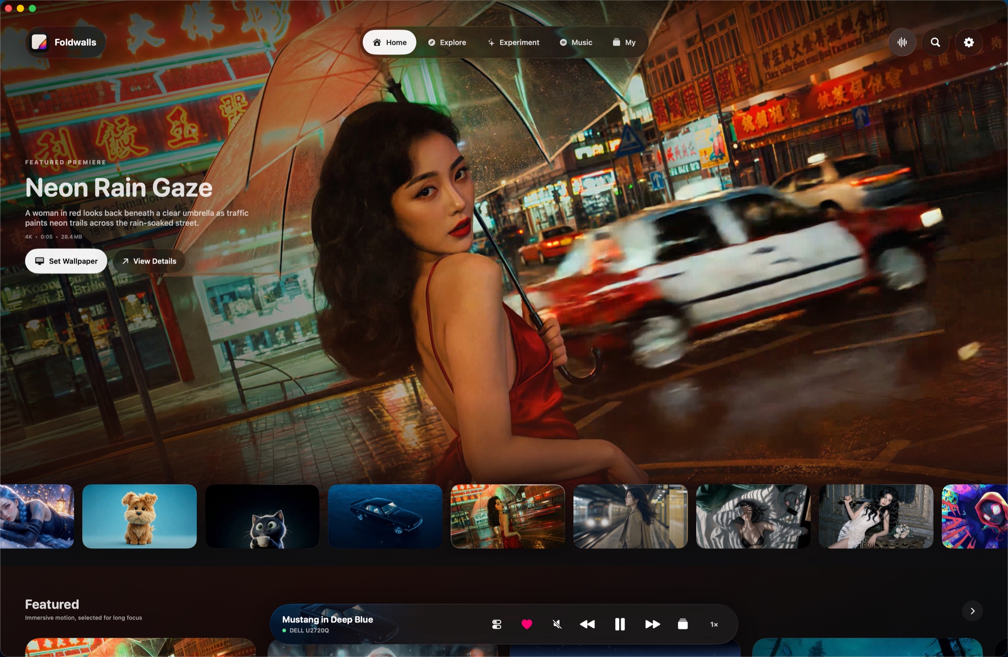 Home page in Foldwalls