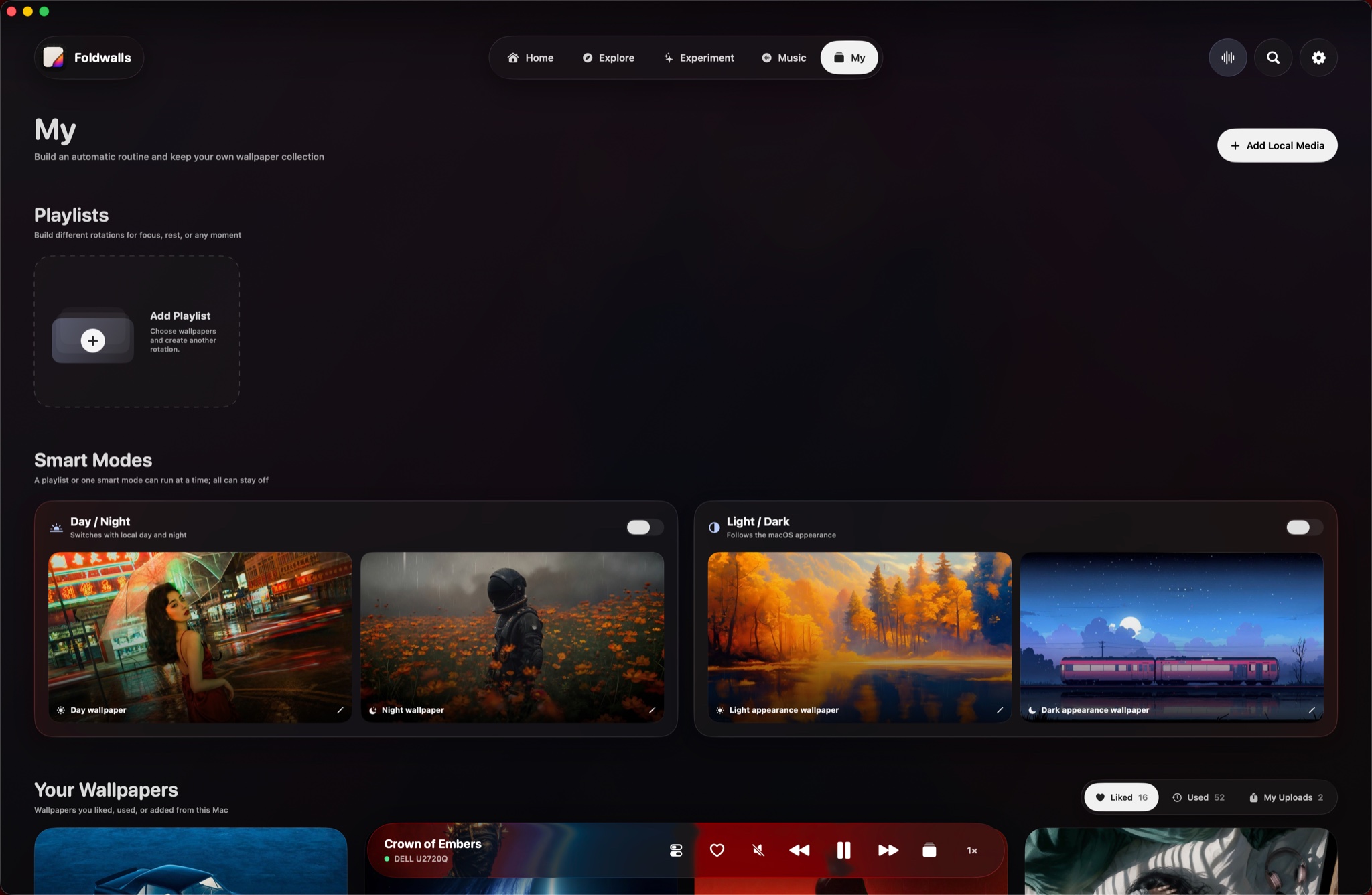 My page in Foldwalls